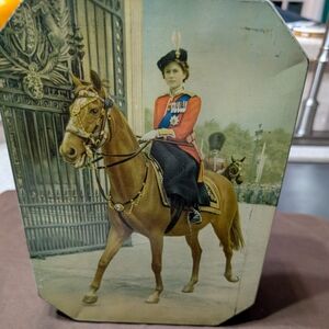 Vintage Equestrian Tin with Royal Guard Design